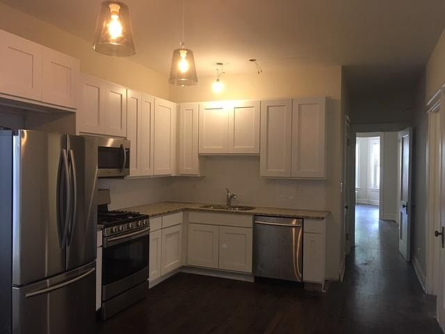 Brand-new kitchen and appliances.