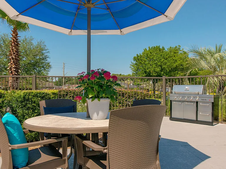 Keep the thrills going and enjoy grilling your favorite outdoor dishes poolside.