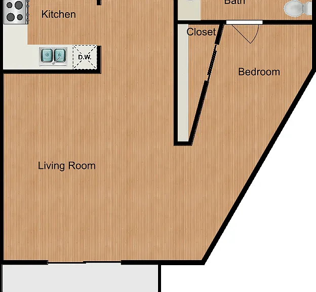 Studio Floorplan Diagram
