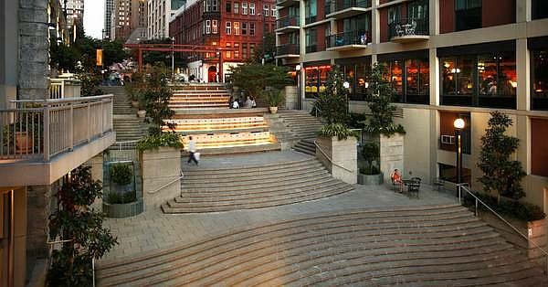 The harbor steps