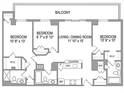 Floor plan 3X3