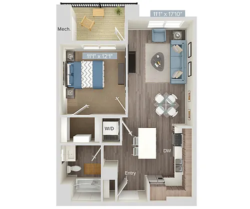 Floor plan A1-401