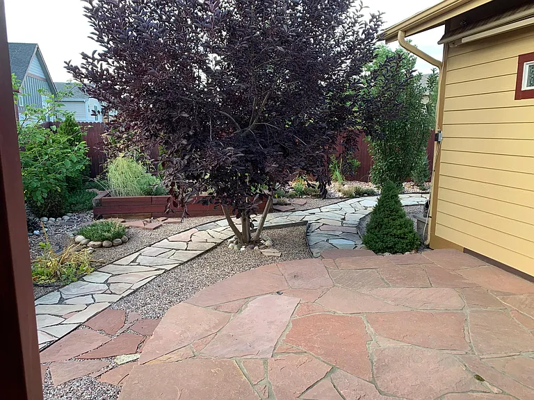 Sandstone patio