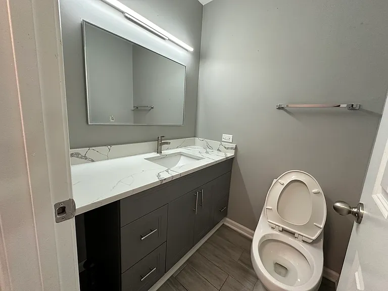 first floor half bath