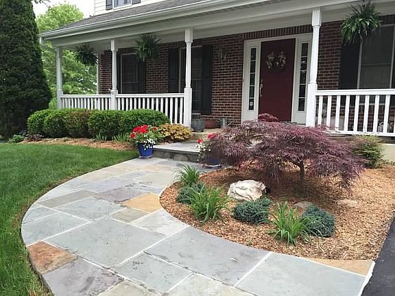 Front porch and walk way