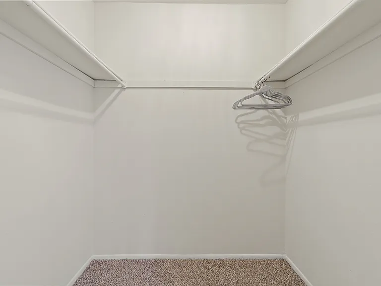Spacious walk-in closet