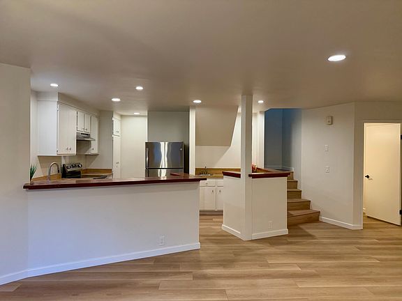 Kitchen with separate bar area