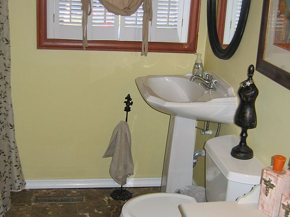 Marble FLoors in Main level Bathroom