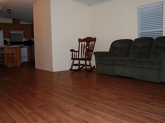 View of Living room looking towards kitchen.