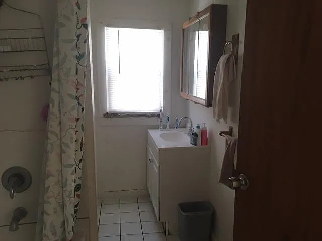 New bathroom tile floors, new vanity and toilet!