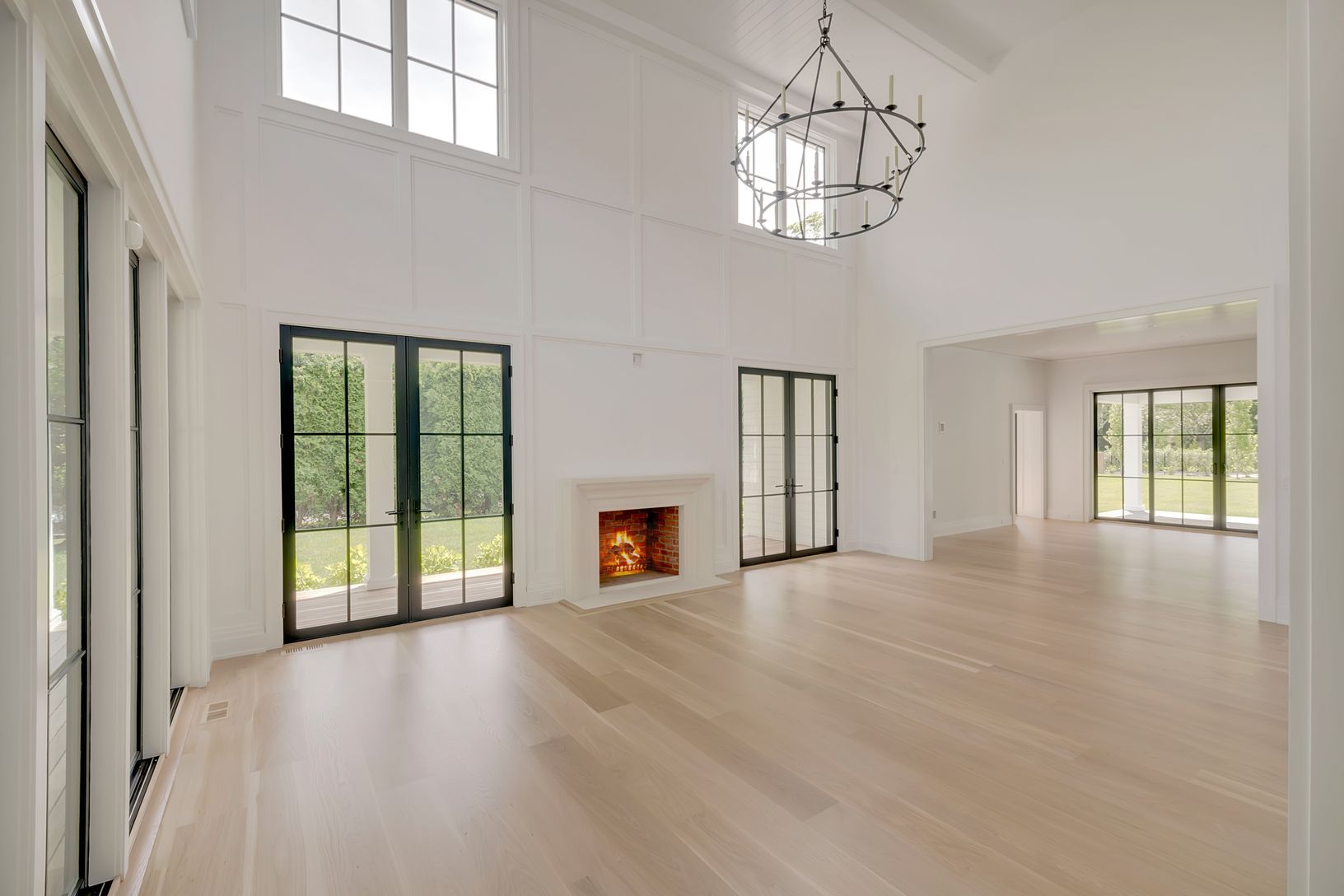 Captivating space 2-story Great Room