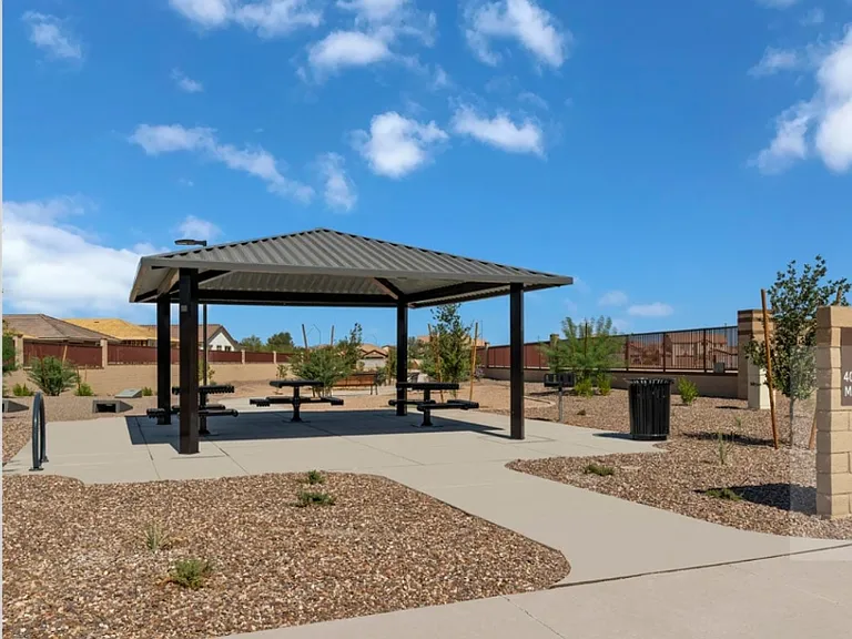 Community picnic area.