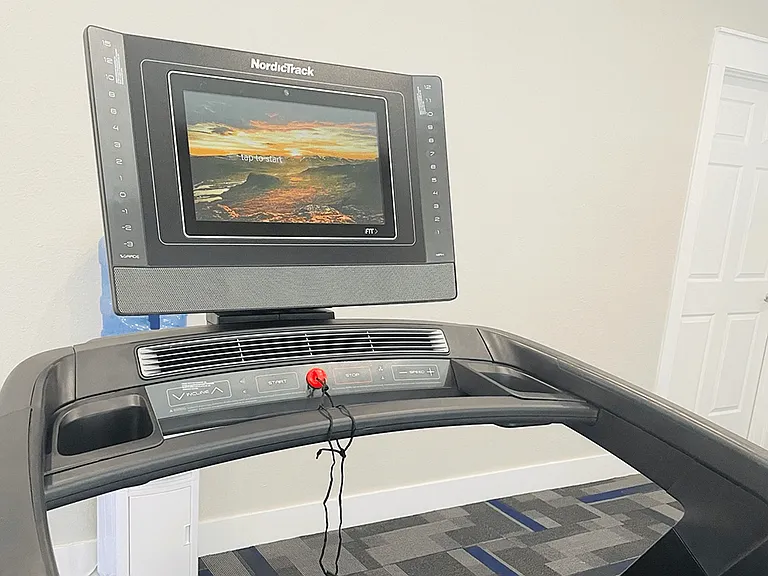 Treadmill with TV