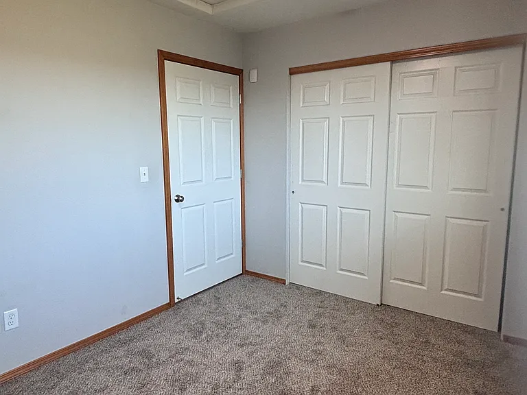 bedroom with large closet