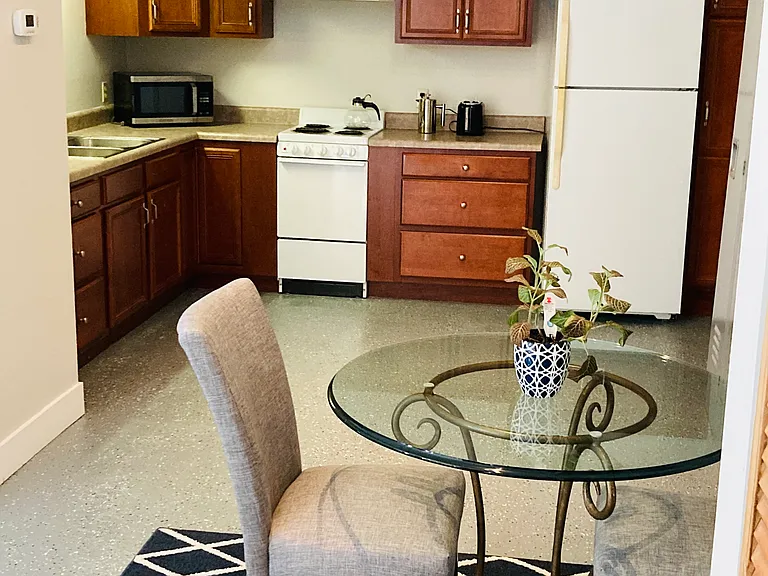 Kitchen and dining area