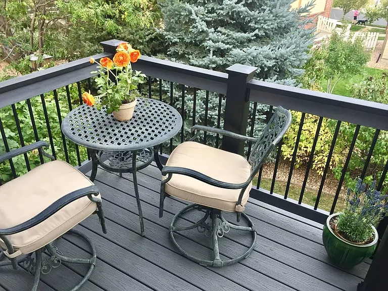 Your private balcony for morning coffee or a glass of wine late in the evening