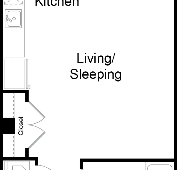 Serenity - S10 - 1 Beds - 1 Baths - 514 Sq. ft.
