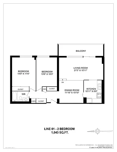 Floor plan 2 Bedroom
