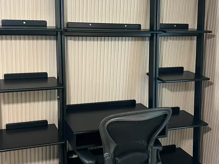 Remote desk area in living room