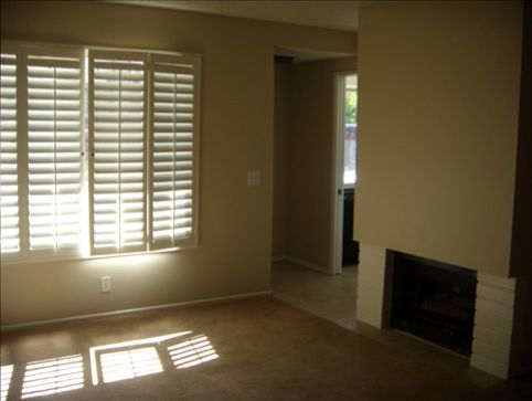 Living room looking out on to the patio