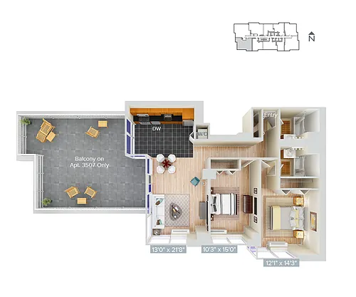 Floor plan Furnished-f-B19-1173