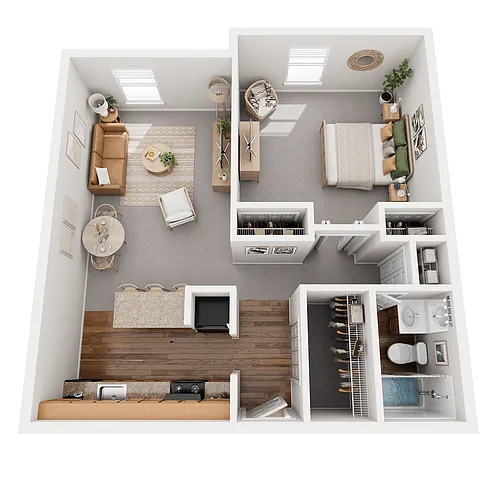 Floor plan 1 br