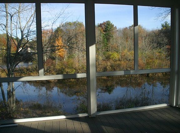 View from 3 season Porch in Fall
