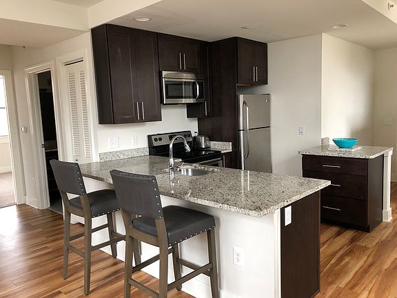 Kitchen with granite