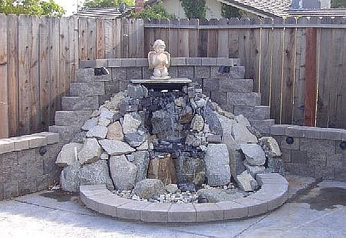 Pondless waterfall/wall