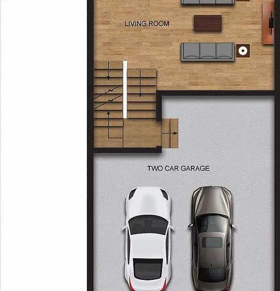 2 Car Garage w/ electric charging station