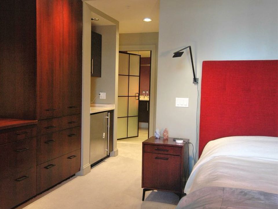 Bedroom with custom built in