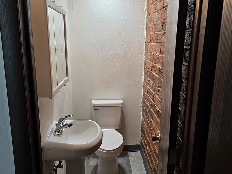 The half bathroom located on the first floor
