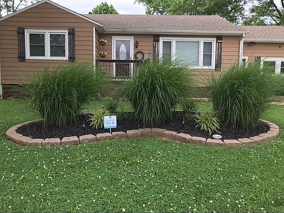 Nicely landscaped front yard