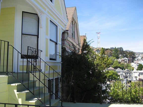 View of Twin Peaks from Deck.