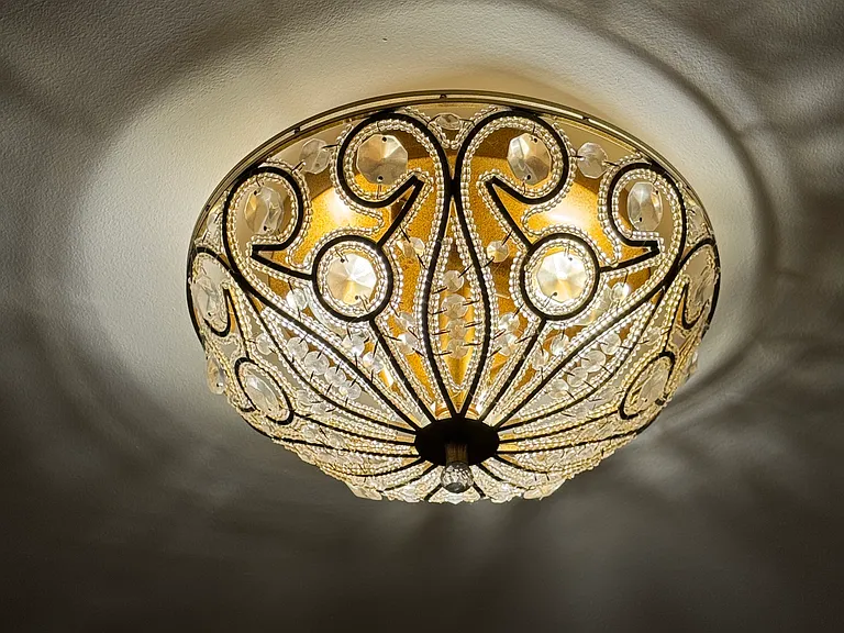 Bedroom lighting sconce detail.