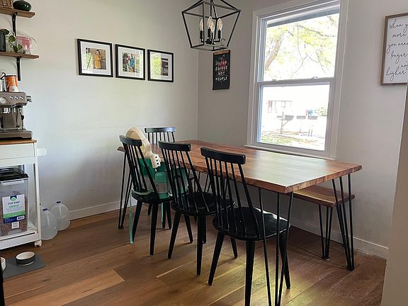 Dinning area to right of front door