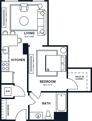 A3U | 1x1 | 518 sq ft A3U | 1x1 | 518 sq ft