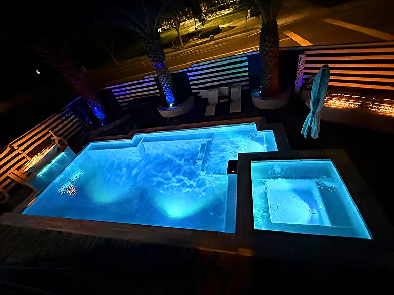 Cozy Up To One Of Several Beautiful Custom Made Fire Features...