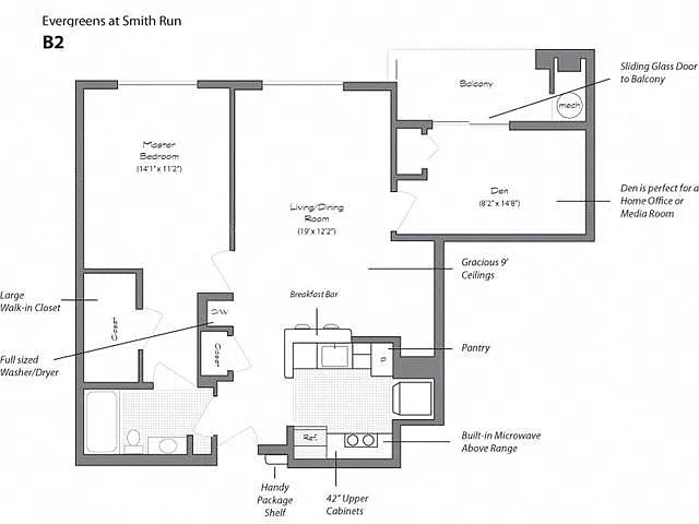 Floor plan Model B2