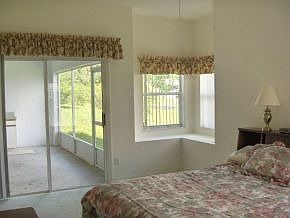 Master bedroom to screened porch