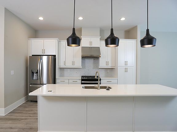 Kitchen with brand new cabinet, appliances and Vent Hood