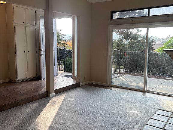 looking out to the patio from the living room