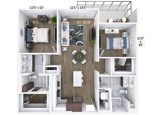 Floor plan B7-1103-Sig-Bal