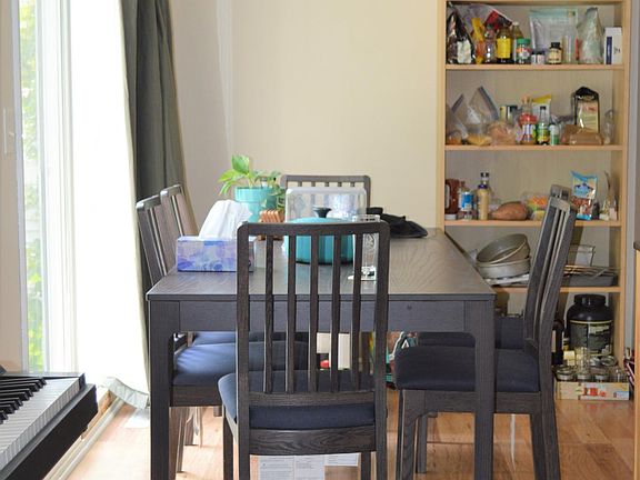 Dining area off kitchen with 12x 12 deck readily available.