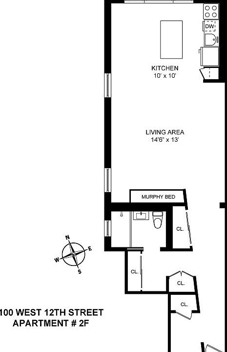 1st image of 100 W 12th St APT 2F