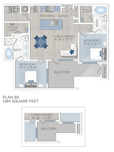 Floor plan B3