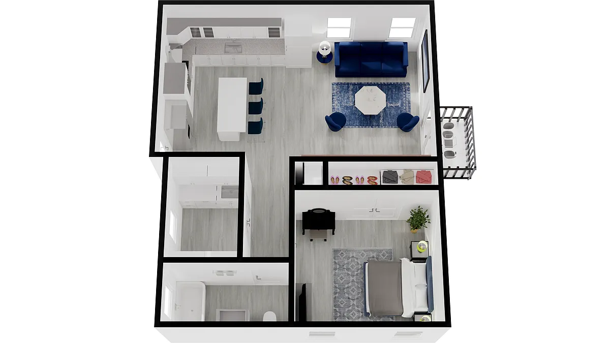 Floor plan 1 Bedroom