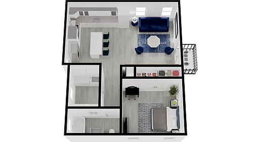 Floor plan 1 Bedroom