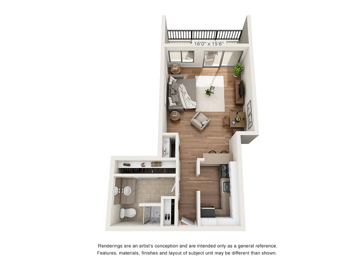 Floor plan Studio