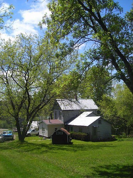 A view of the house from the barn